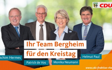 v.l. Achim Hermes, Patrick de Vos, Monika Neumann und Helmut Paul