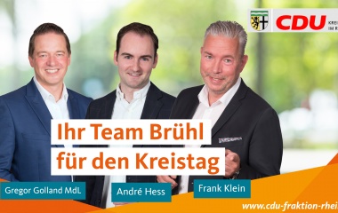 v.l. Gregor Golland MdL, André Hess und Frank Klein 