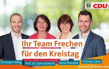 v.l. Jan-Christoph Hebig, Prof. Dr. Sylvia Knecht, Karla Palussek und Thomas Okos