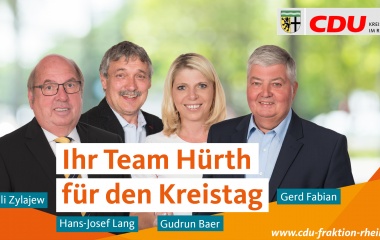 v.l. Willi Zylajew, Hans-Josef Lang, Gudrun Baer und Gerd Fabian