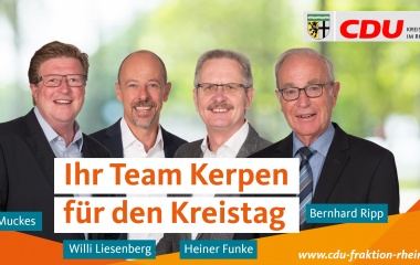 v.l. Addy Muckes, Willi Liesenberg, Heiner Funke und Bernhard Ripp